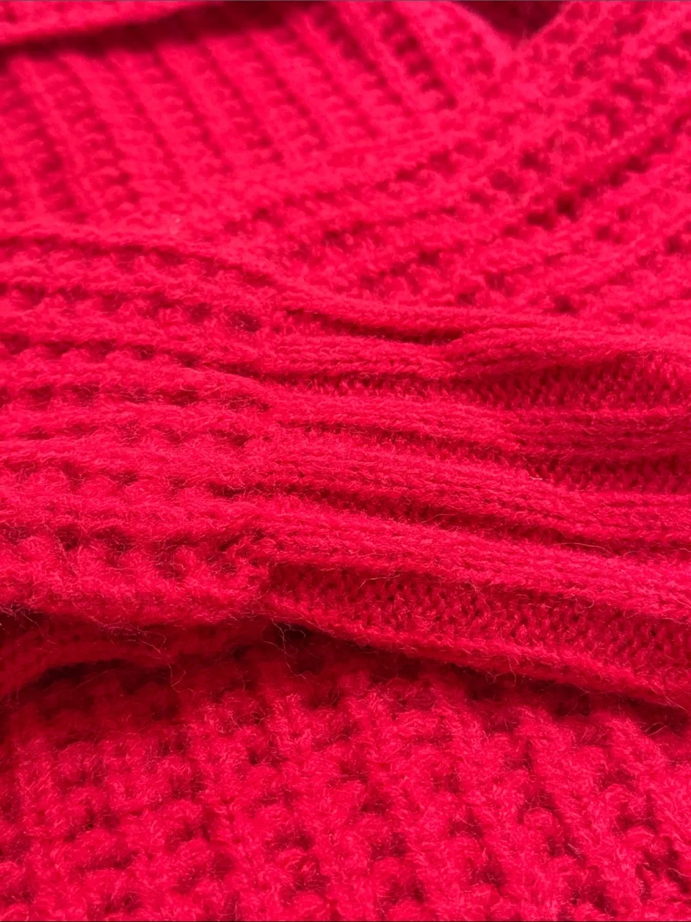 INC International Concepts Vibrant Red Off-Shoulder Knit Sweater